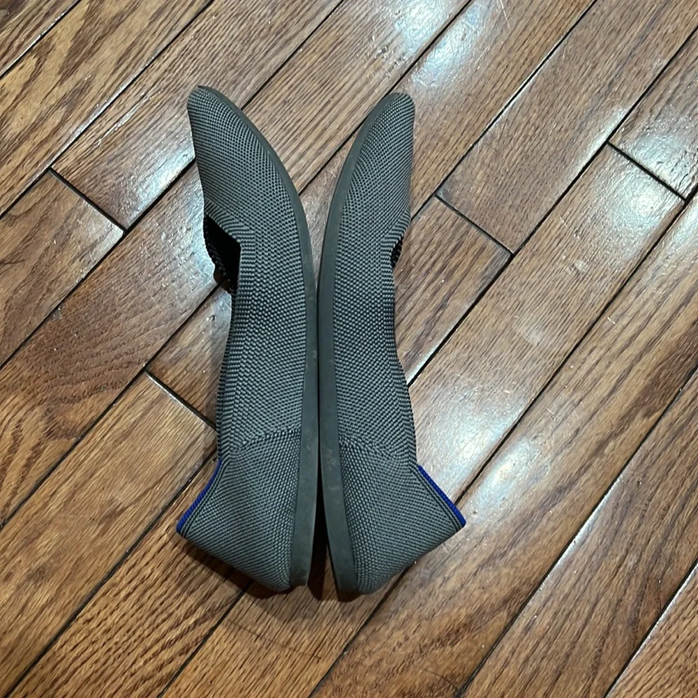 • Rothy’s • The Point Ballet Flats Cloud Gray Birdseye 6 Womens - Picture 4 of 5